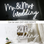 Mr & Mrs Wedding 5V USB LED neon sign