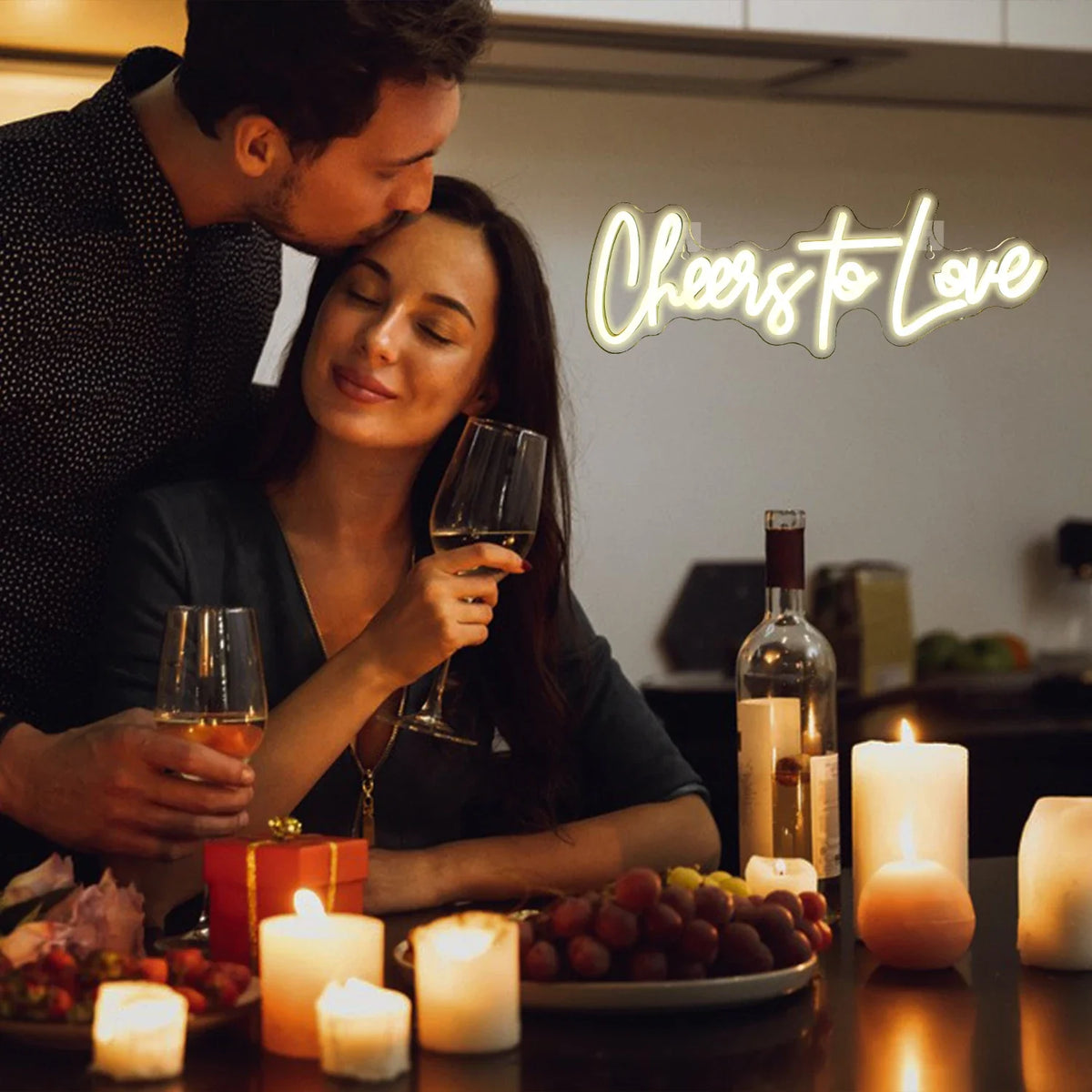 Enseigne néon LED USB 5 V Cheers to Love