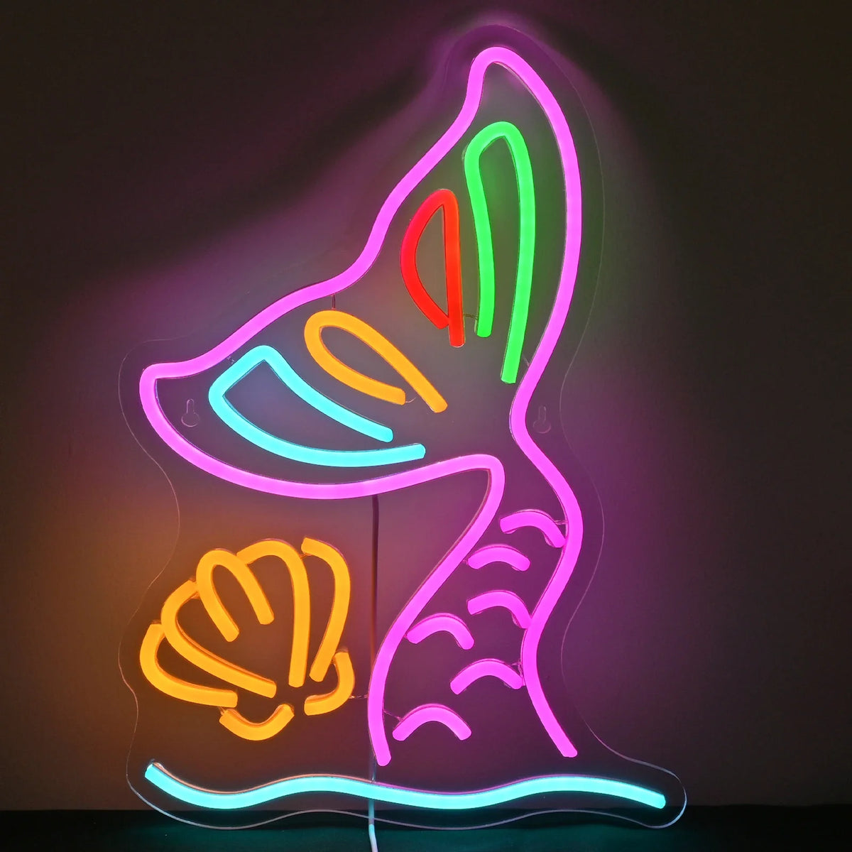 Mermaid Tails 5V USB LED neon sign – 30X42cm
