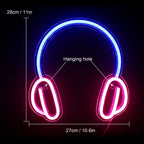 Headphones 5V USB LED neon sign
