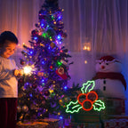 Christmas Holly 5V USB LED neon sign