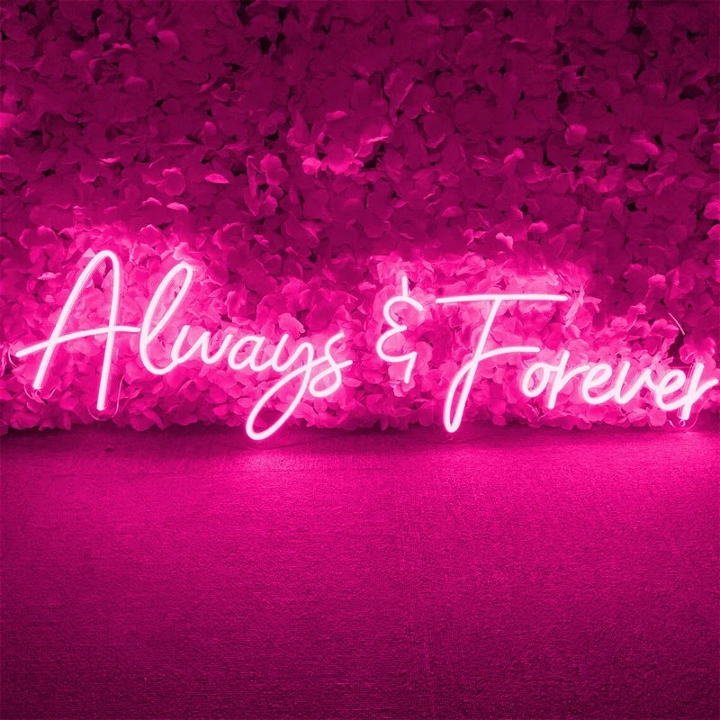 Always Forever 5V USB LED neon sign – Pink 53X15.5cm