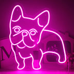 Pink Dog 5V USB LED neon sign