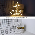 Enseigne néon LED USB 5 V Life is Sweet
