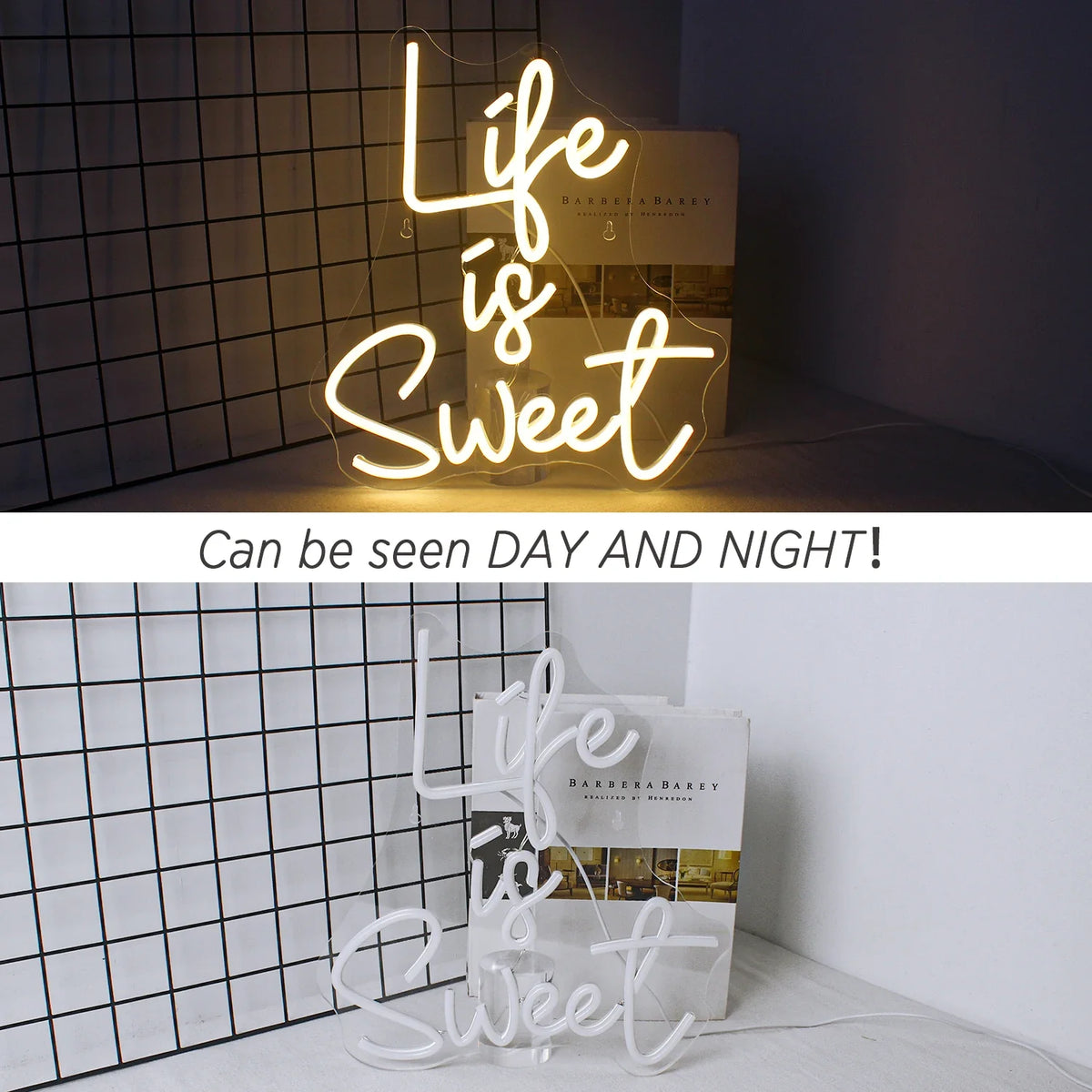 Enseigne néon LED USB 5 V Life is Sweet