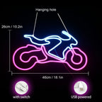 Motorcycle 5V USB LED neon sign