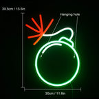 Green Grenade 5V USB LED neon sign