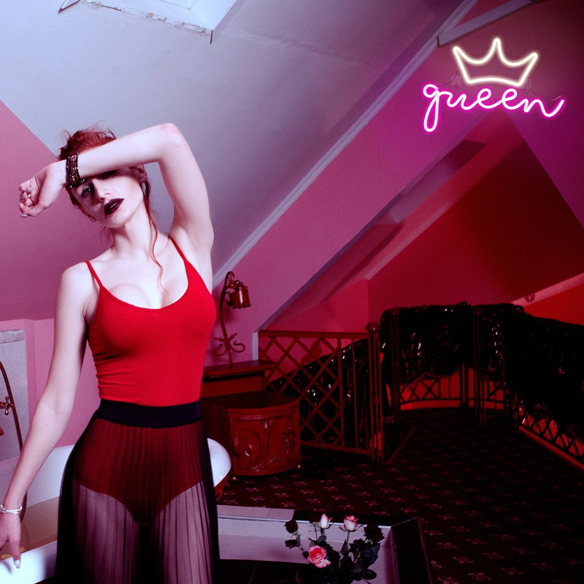 Enseigne néon LED USB 5 V Queen