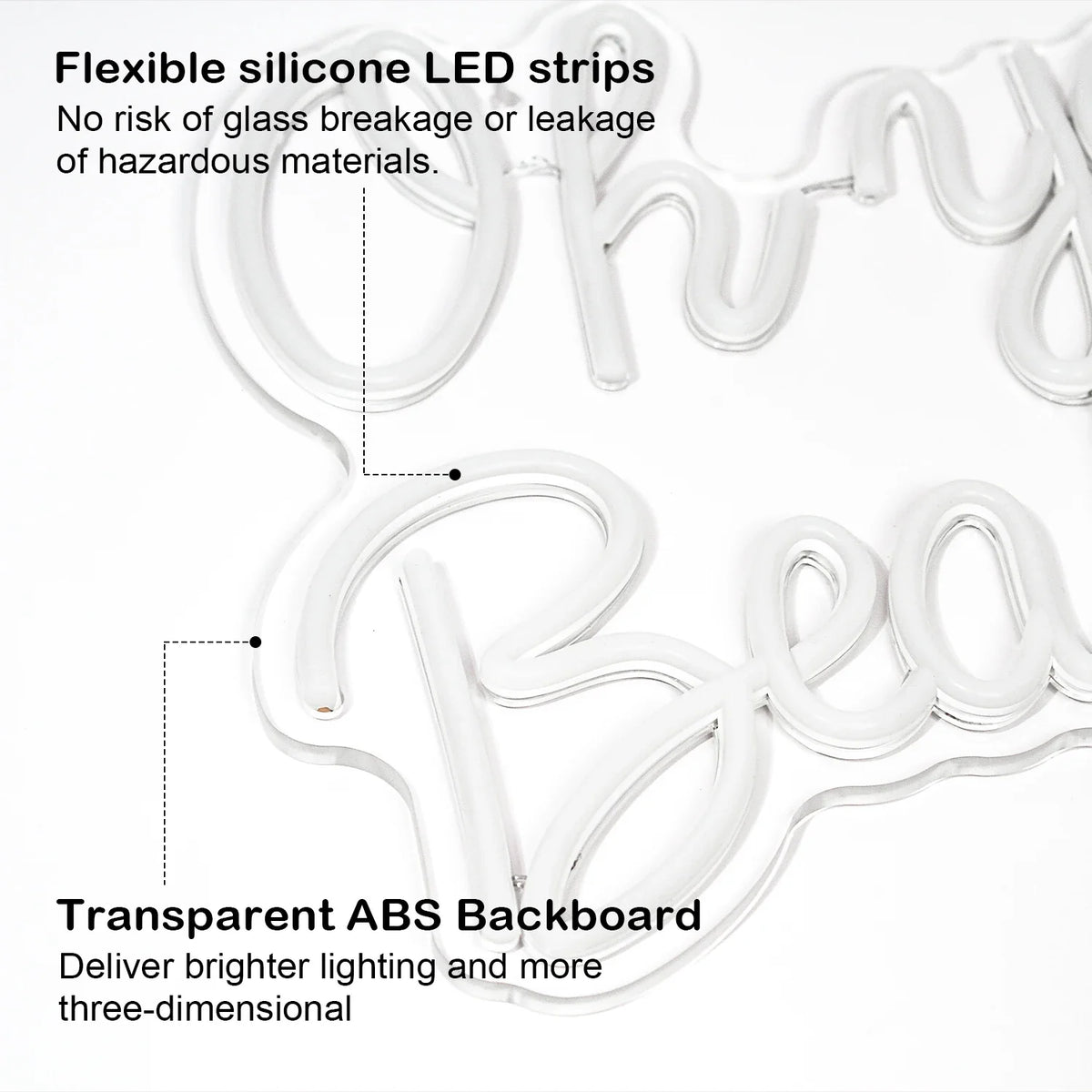 Enseigne néon LED USB 5 V Oh You Beauty