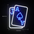 Enseigne néon LED USB 5 V Poker — poker