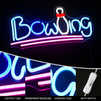 Bowling 5V USB LED neon sign
