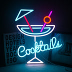 Cocktails 5V USB LED neon sign – 32.5x38.5cm