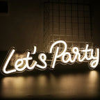 Let's Party 5V USB LED neon sign