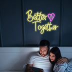 Better Together Heart 5V USB LED neon sign