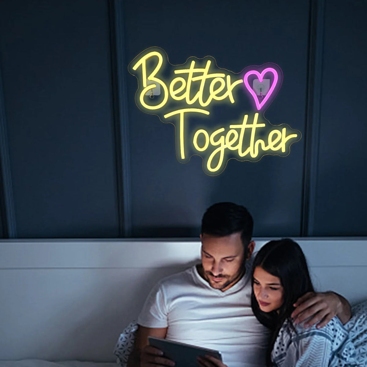 Better Together Heart 5V USB LED neon sign