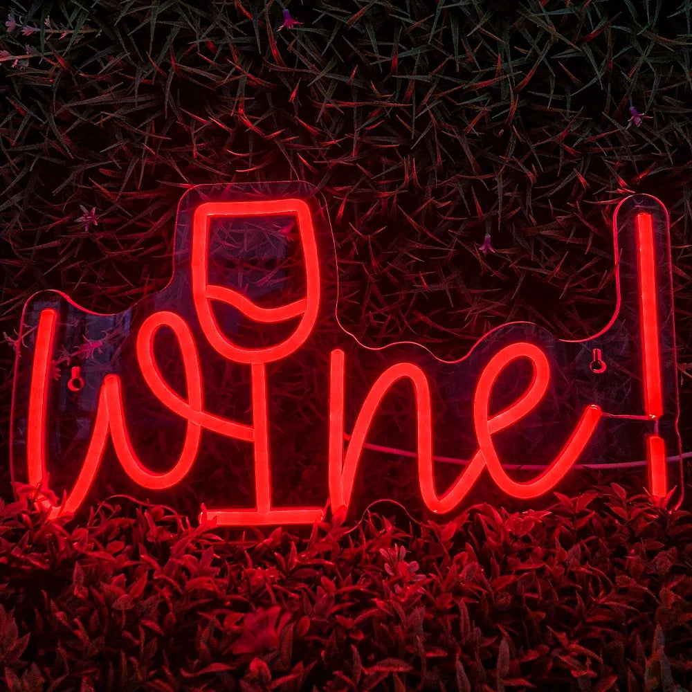 Wine 5V USB LED neon sign – Red