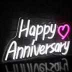Happy Anniversary 5V USB LED neon sign