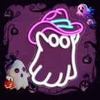 Cowboy Hat Ghost 5V USB LED neon sign