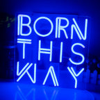 Enseigne néon LED USB 5 V Born This Way