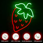Enseigne néon LED USB 5 V Fraise