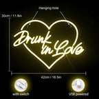 Drunk in Love 5V USB LED neon sign