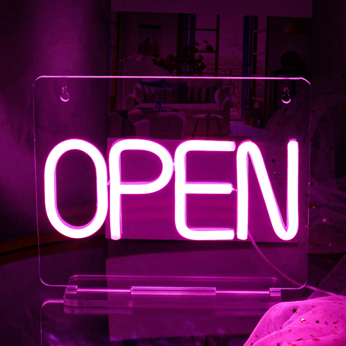 Open 5V USB LED neon sign – Pink