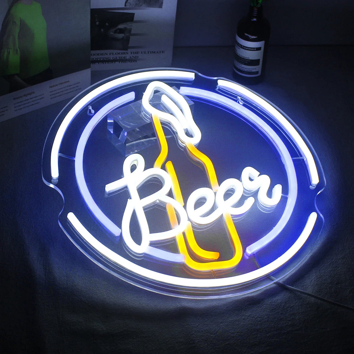 Enseigne néon LED USB 5 V Bar Beer