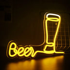 Beer Glass 5V USB LED neon sign