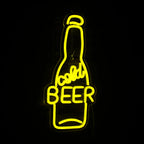 Enseigne néon LED USB 5 V Bouteille « Cold Beer »