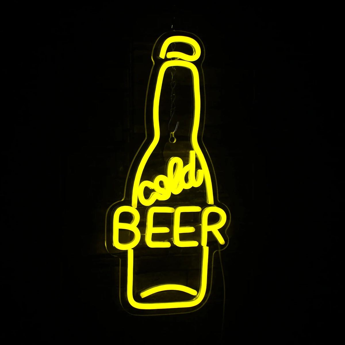 Enseigne néon LED USB 5 V Bouteille « Cold Beer »