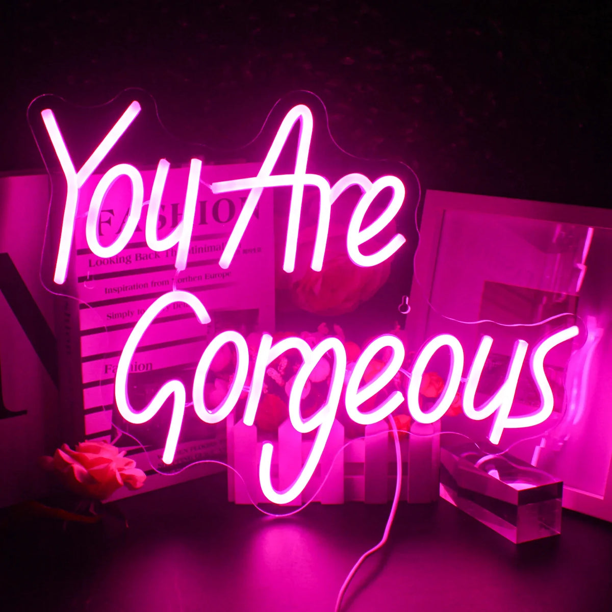 You Are Gorgeous 5V USB LED neon sign