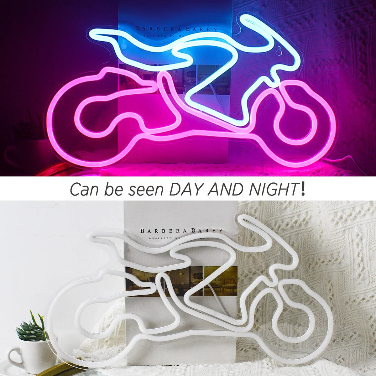 Motorcycle 5V USB LED neon sign