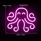 Octopus 5V USB LED neon sign