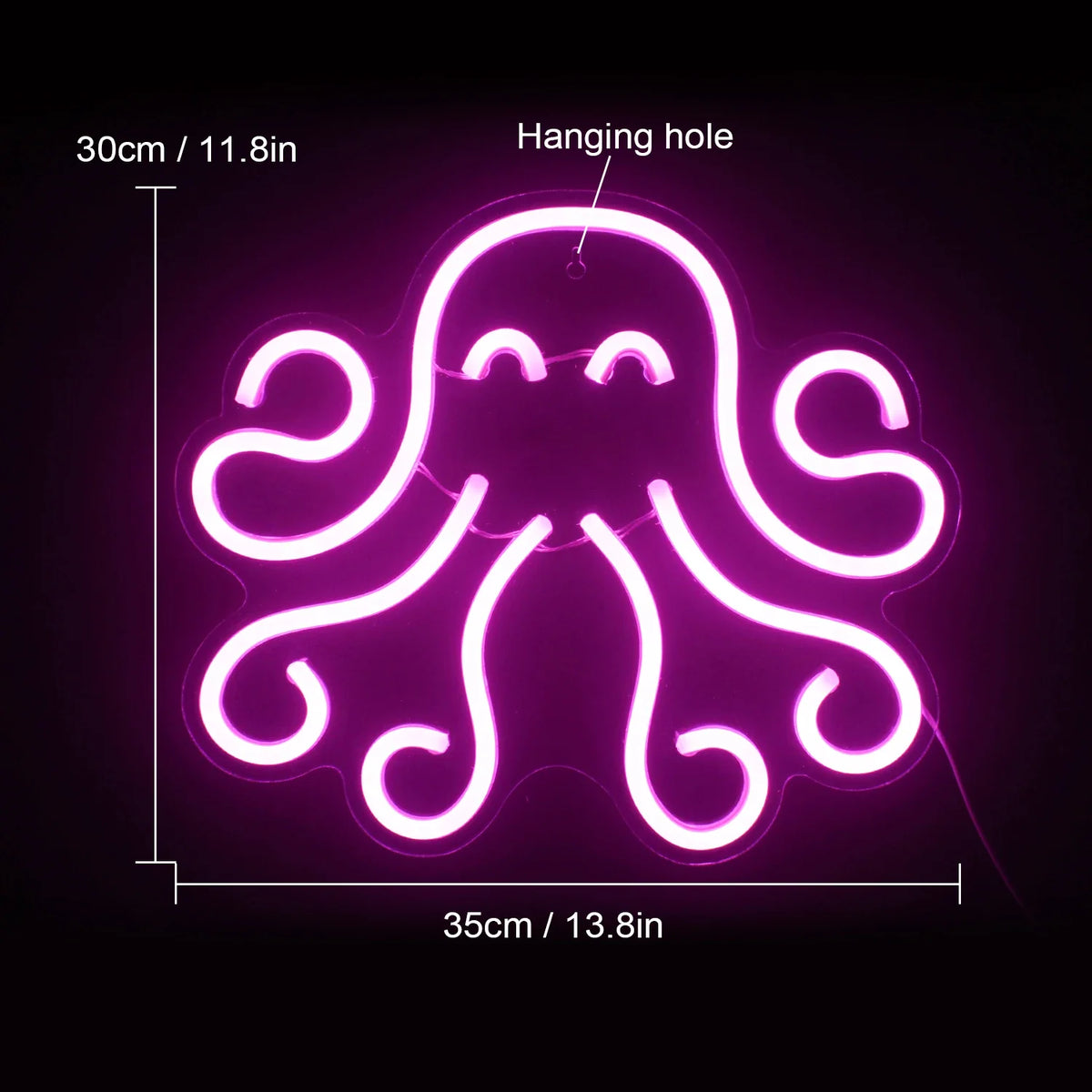 Octopus 5V USB LED neon sign