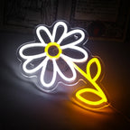 Enseigne néon LED USB 5 V Marguerite de style dessin animé
