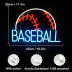 Baseball 5V USB LED neon sign