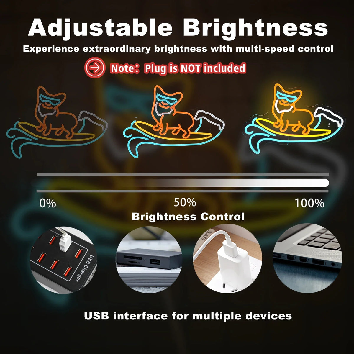 Corgi Dog Pet Shop 5V USB LED neon sign
