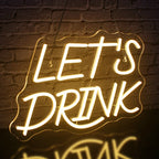 Let's Drink 5V USB LED neon sign