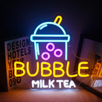 Bubble Milk Tea 5V USB LED neon sign – 32.5x33.5cm