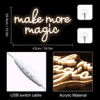Make More Magic 5V USB LED neon sign