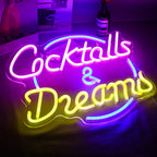 Cocktails Dreams 5V USB LED neon sign