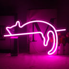 Cat 5V USB LED neon sign – 36x22cm