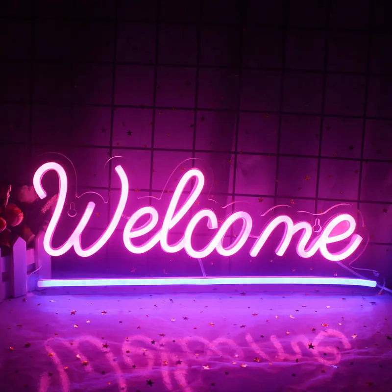 Welcome 5V USB LED neon sign