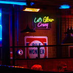 Let's Glow Crazy 5V USB LED neon sign