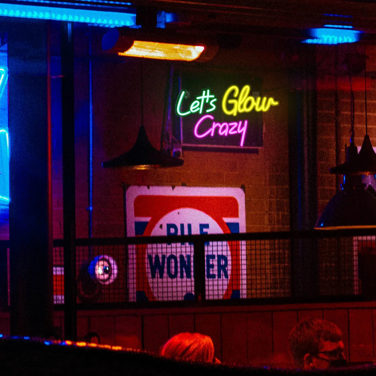 Let's Glow Crazy 5V USB LED neon sign