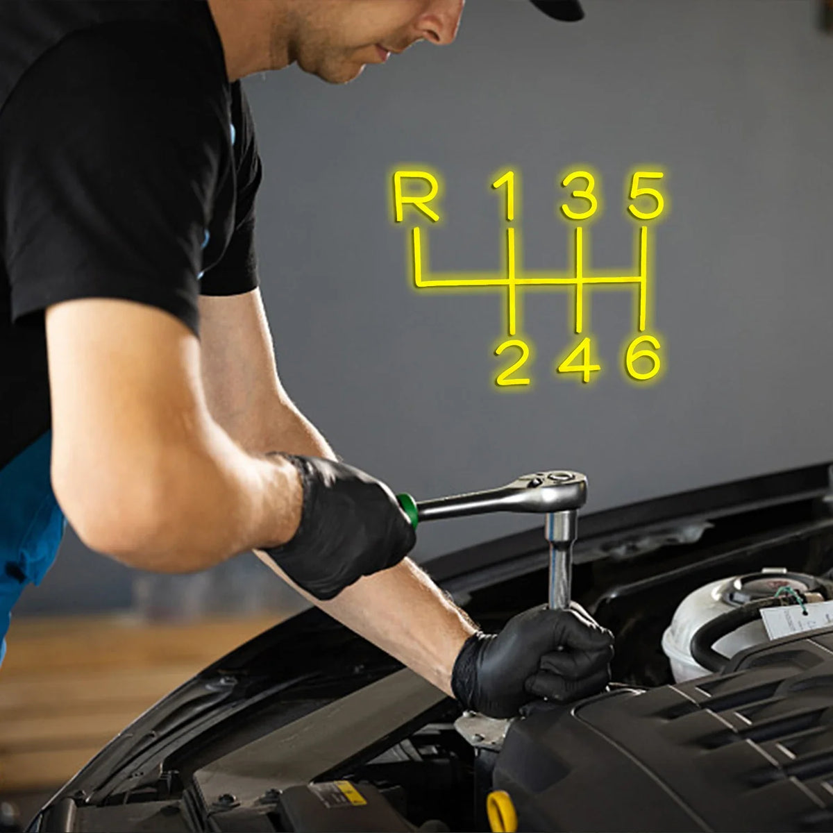 Car Gearbox 5V USB LED neon sign