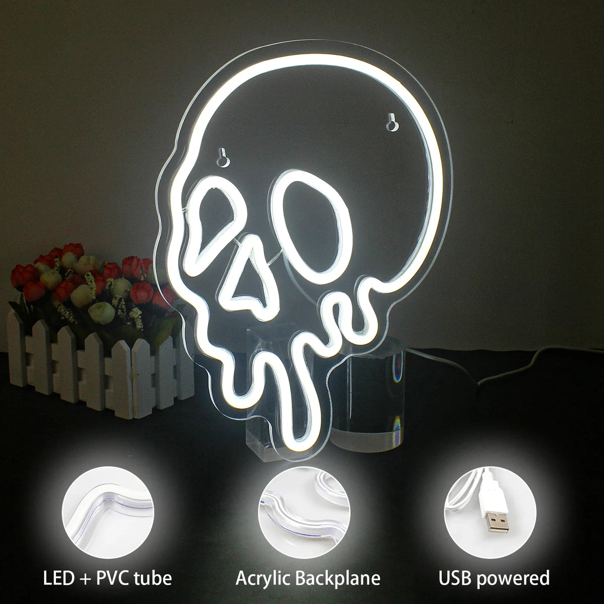 Halloween 5V USB LED neon sign