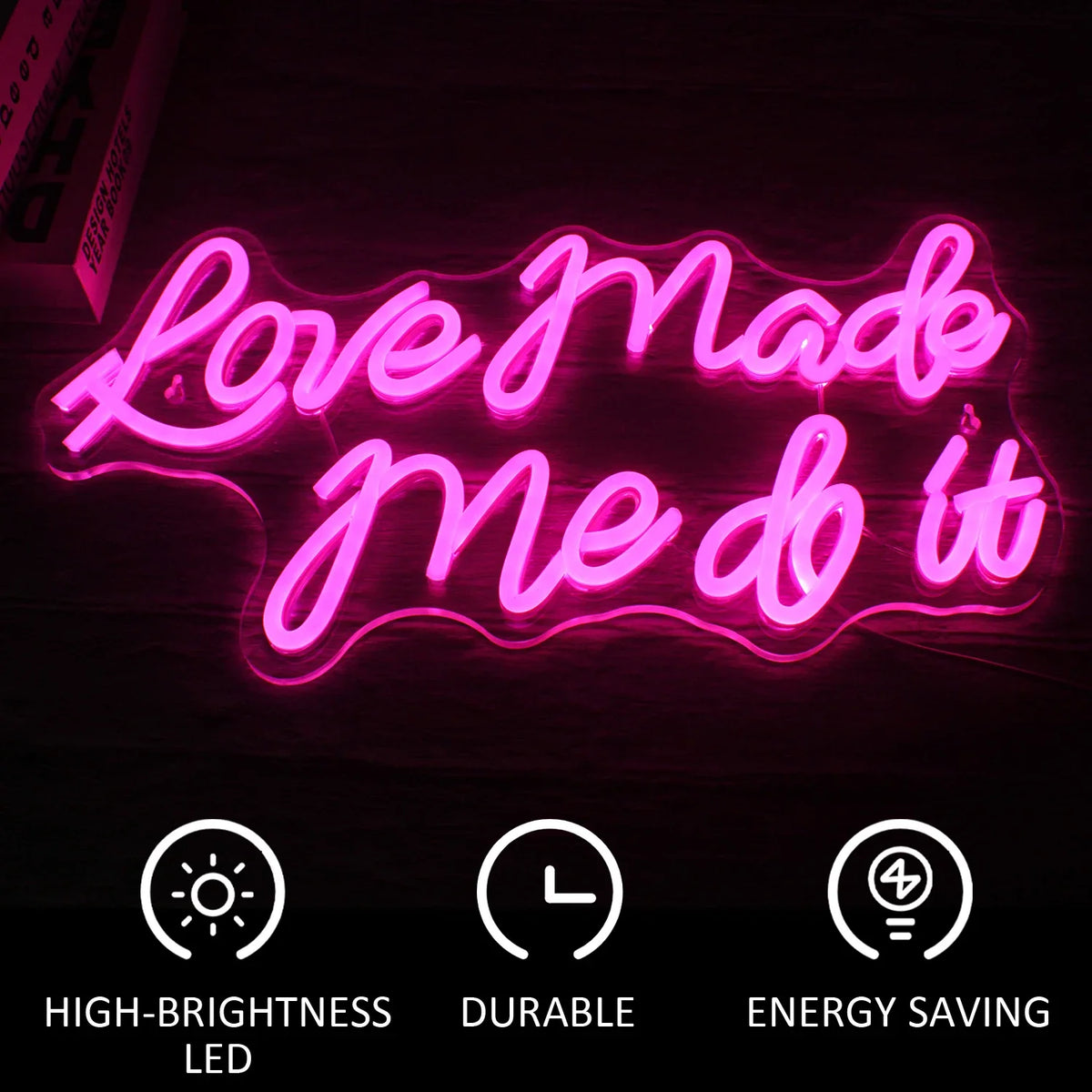 Love Made Me Do It 5V USB LED neon sign