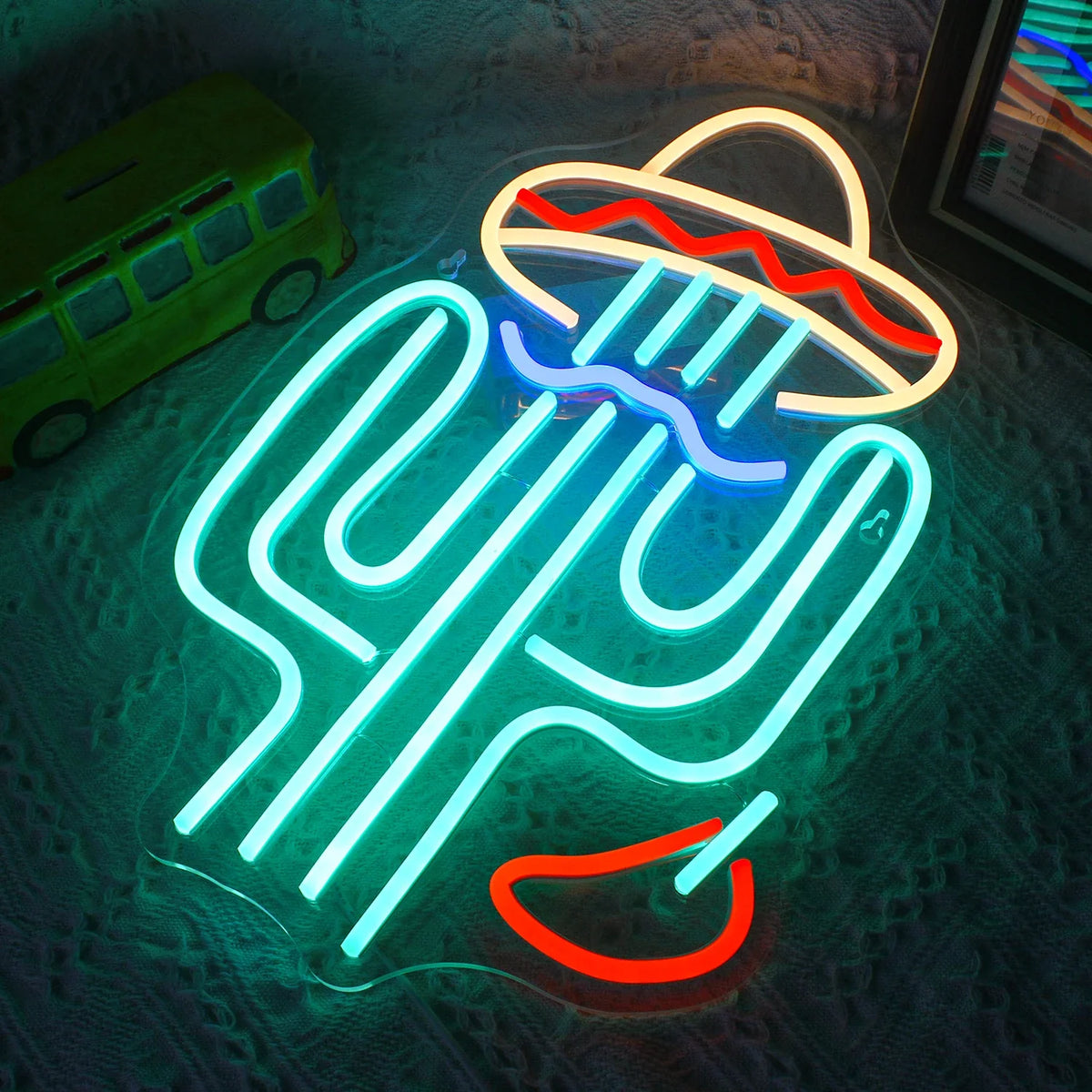 Cactus 5V USB LED neon sign