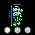 Green Frog 5V USB LED neon sign